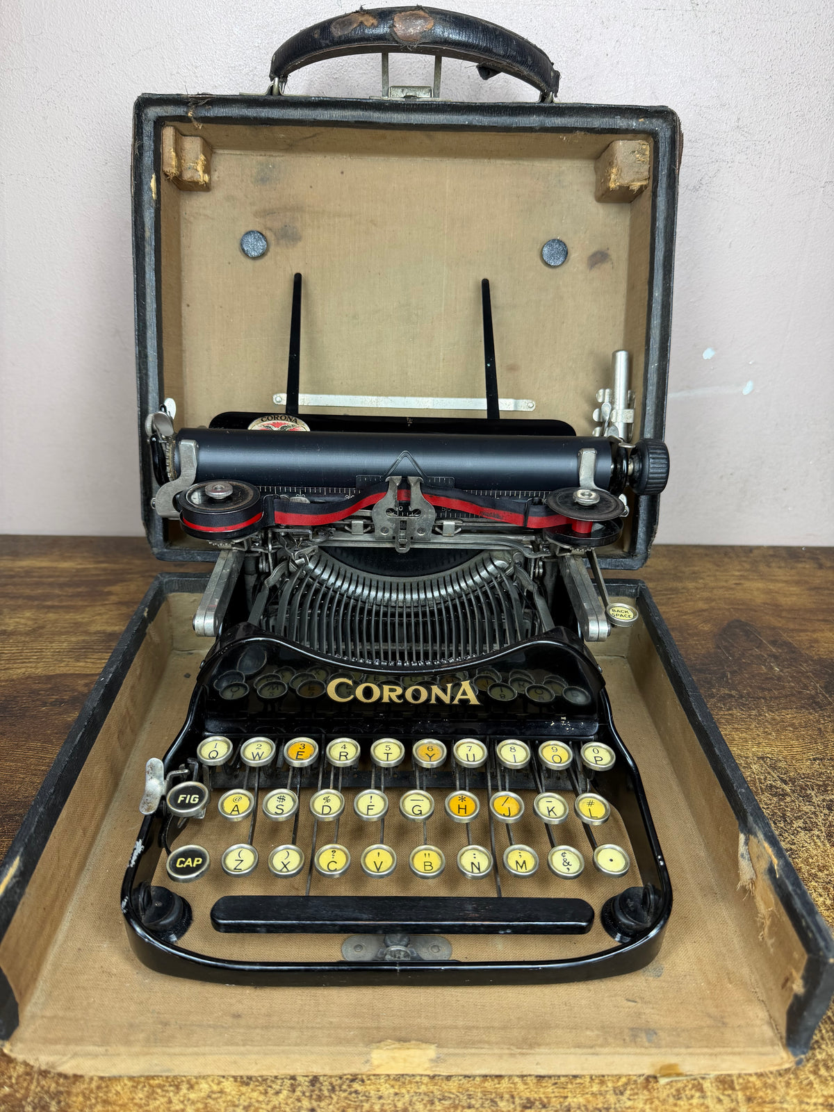 Serviced 1921 Corona 3 Folding Antique Portable Typewriter