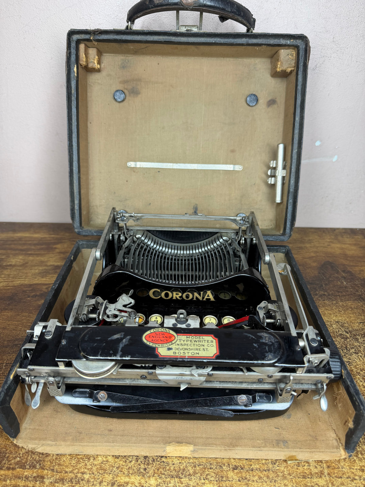 Serviced 1921 Corona 3 Folding Antique Portable Typewriter