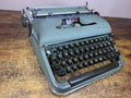 Serviced 1958 Olympia SM3 Double Gothic Pica No.32 Green Portable Typewriter New Platen