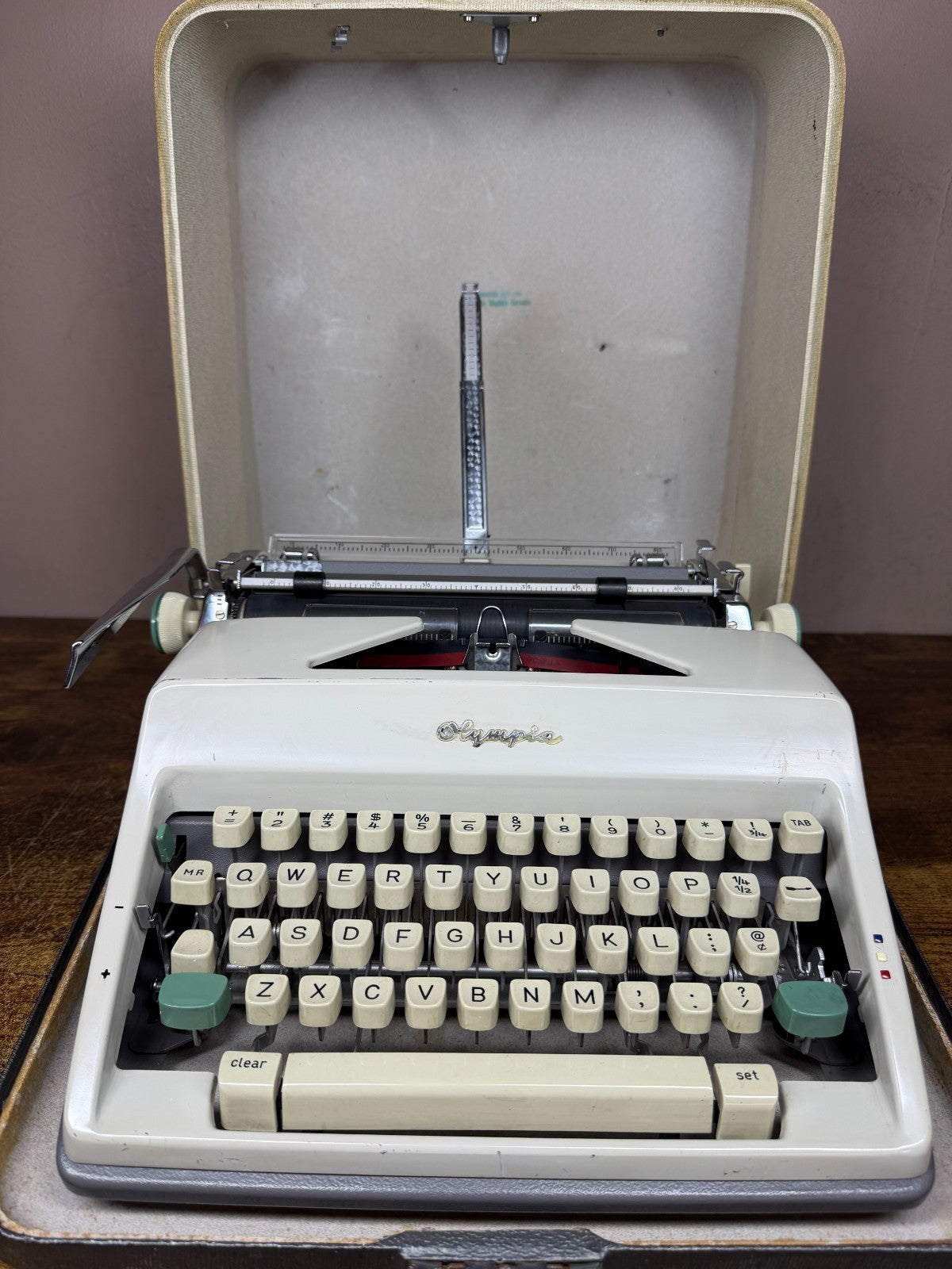Serviced 1966 Olympia SM9 Congress Pica No.83 Vintage Portable Typewriter