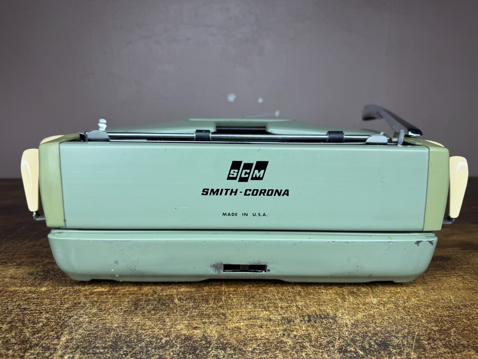 Nice! Serviced 1969 Smith-Corona Super Sterling Seafoam Green Typewriter