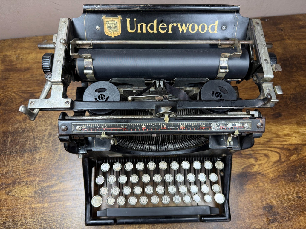 Serviced 1911 Underwood No.5 Typewriter French/English New Platen, Feet, Rollers