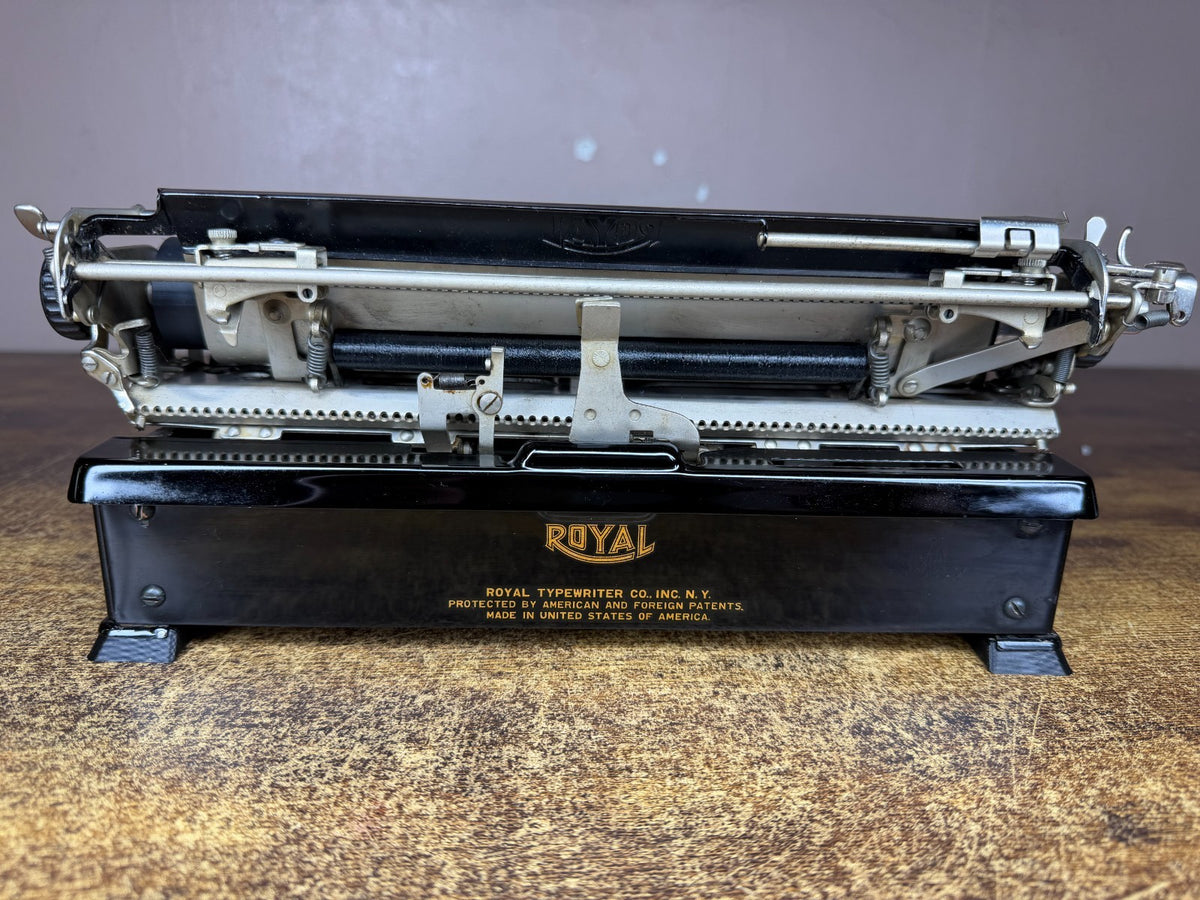 Excellent Serviced 1931 Royal P Model Glossy Gull Wing Typewriter New Platen