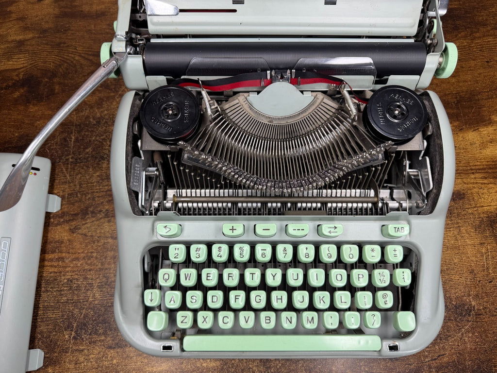 Excellent Serviced 1962 Cursive/Script Hermes 3000 Typewriter w New Platen 13CPI