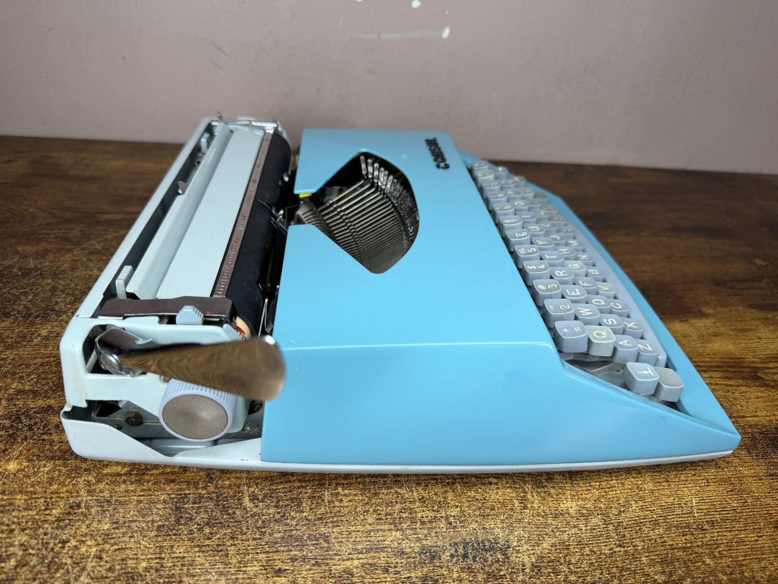 Nice! Serviced 1972 Consul 231.3 Blue Vintage Ultra-Portable Typewriter
