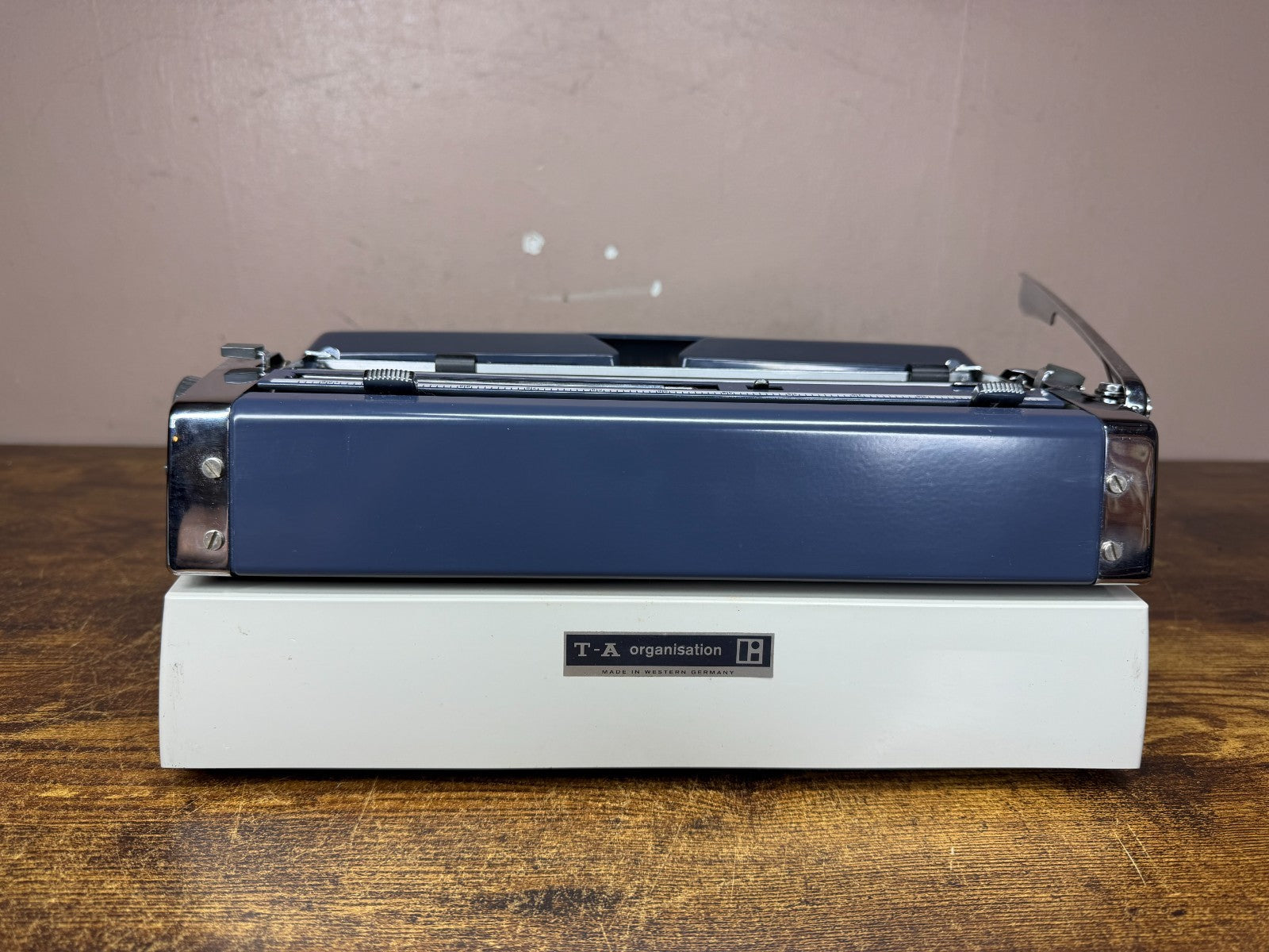 Excellent! Serviced Adler J5 Blue Vintage Portable Typewriter (Elite)