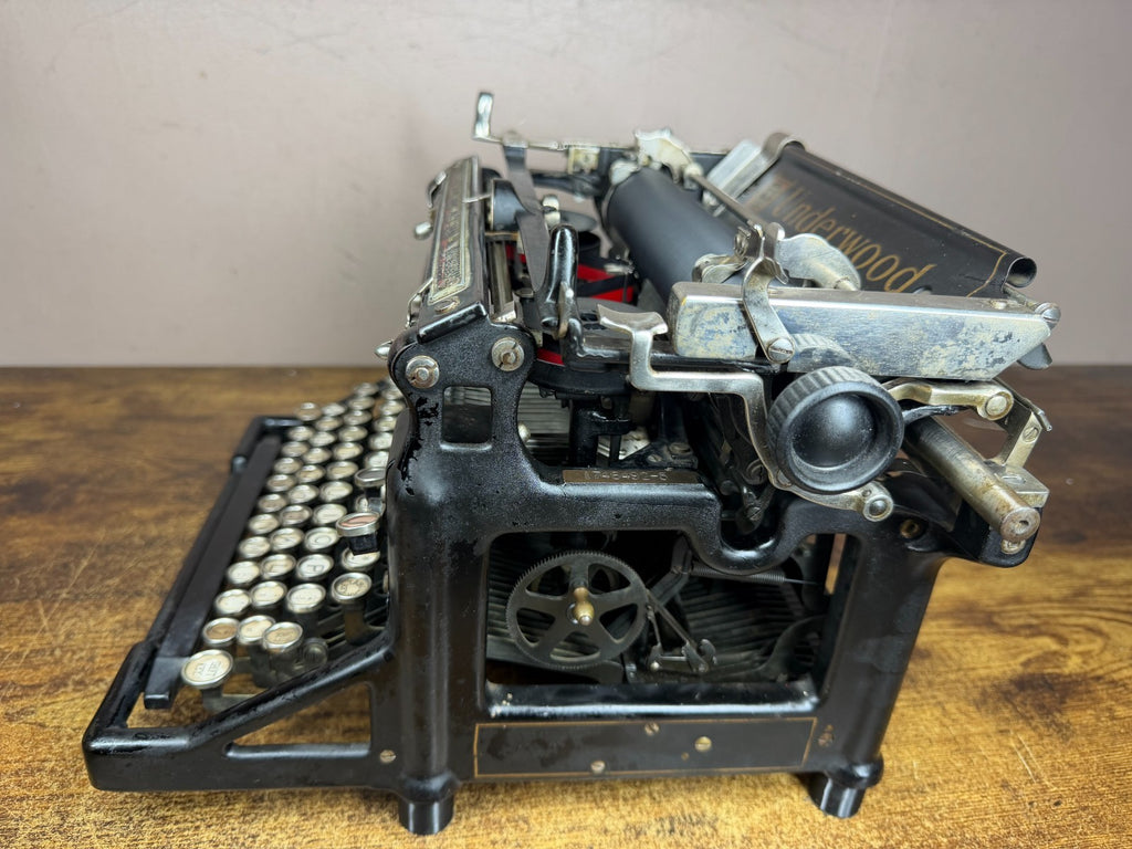 Serviced 1923 Underwood No.5 Antique Typewriter New Platen, Feet, Rollers