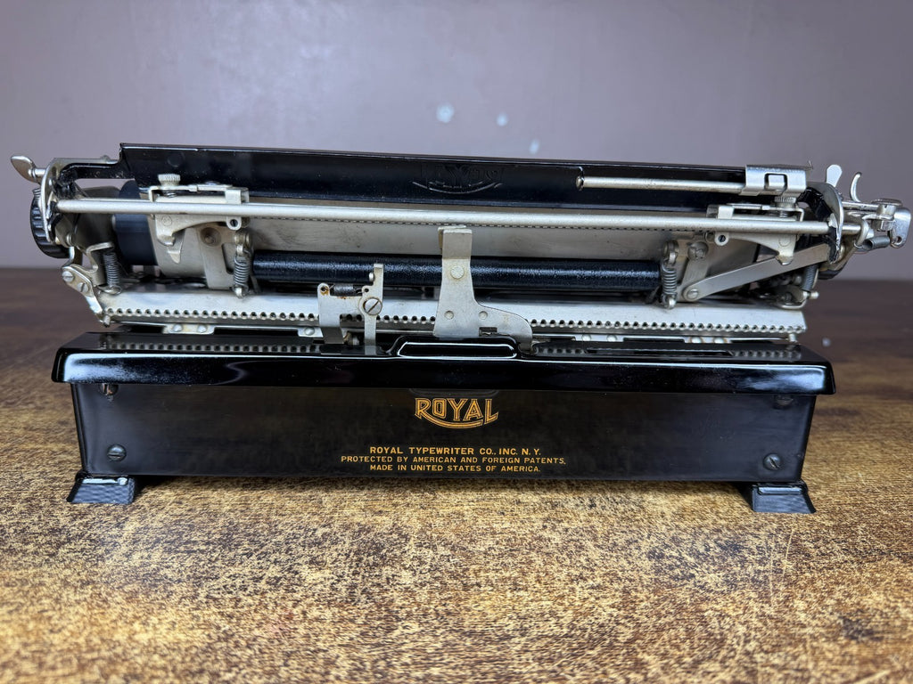 Excellent Serviced 1931 Royal P Model Glossy Gull Wing Typewriter New Platen