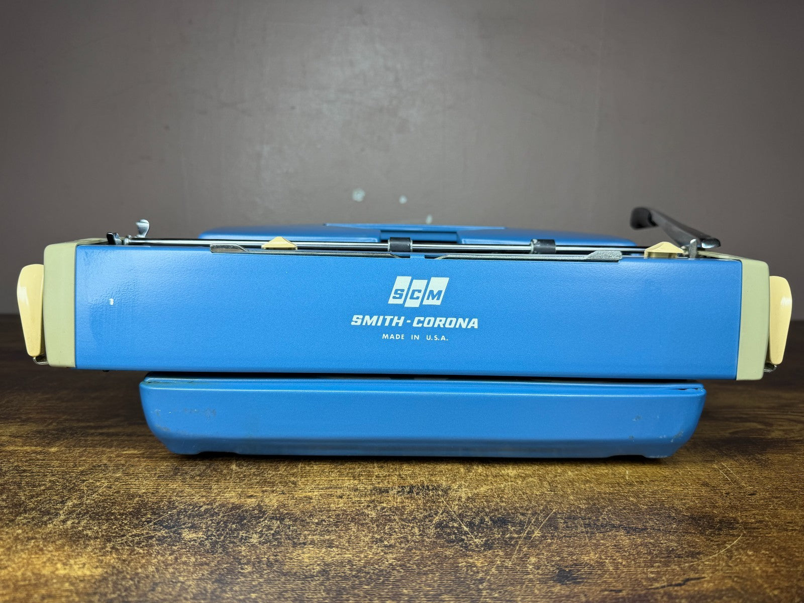 Nice! Serviced 1976 Smith-Corona Galaxie 12 Blue Portable Typewriter Elite