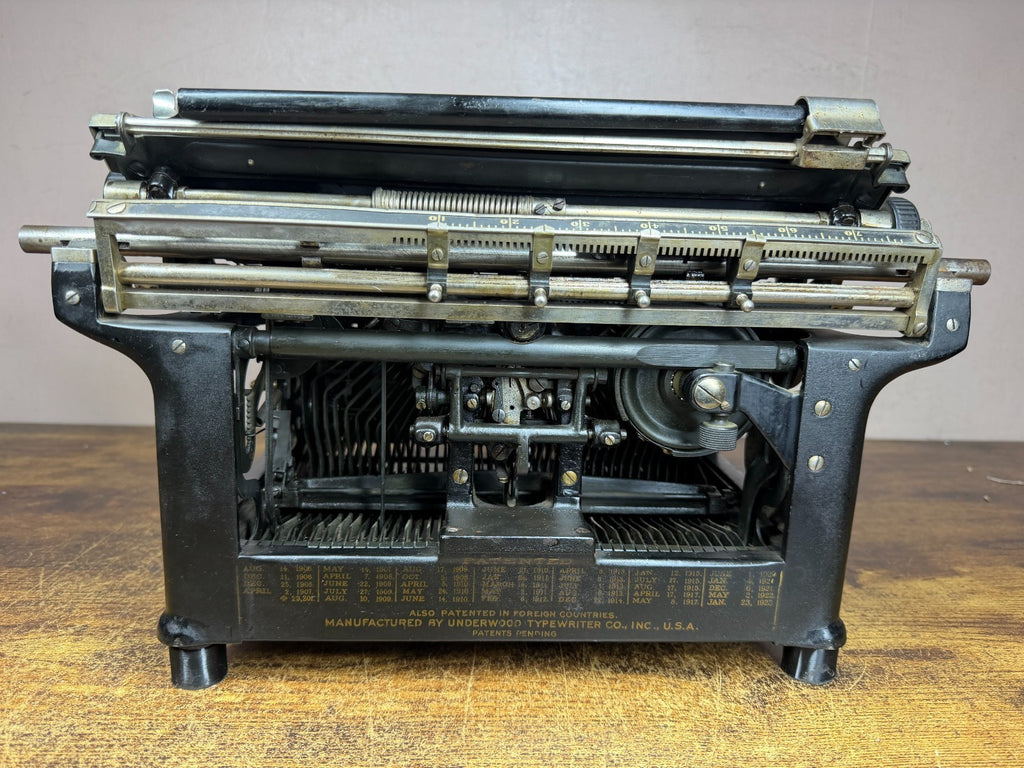 Serviced 1923 Underwood No.5 Antique Typewriter New Platen, Feet, Rollers