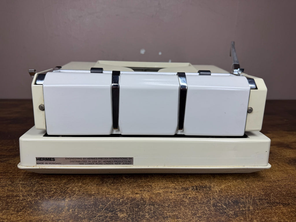 Excellent! Serviced 1976 Hermes 3000 3rd Gen Boxy Portable Typewriter Elite