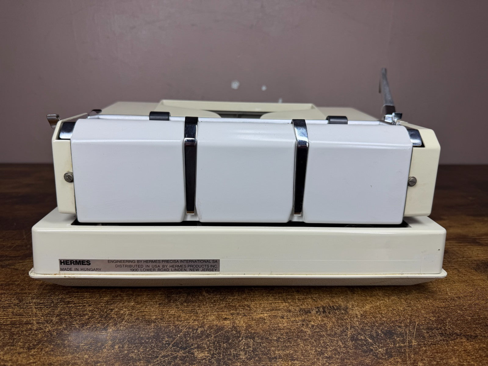 Excellent! Serviced 1976 Hermes 3000 3rd Gen Boxy Portable Typewriter Elite