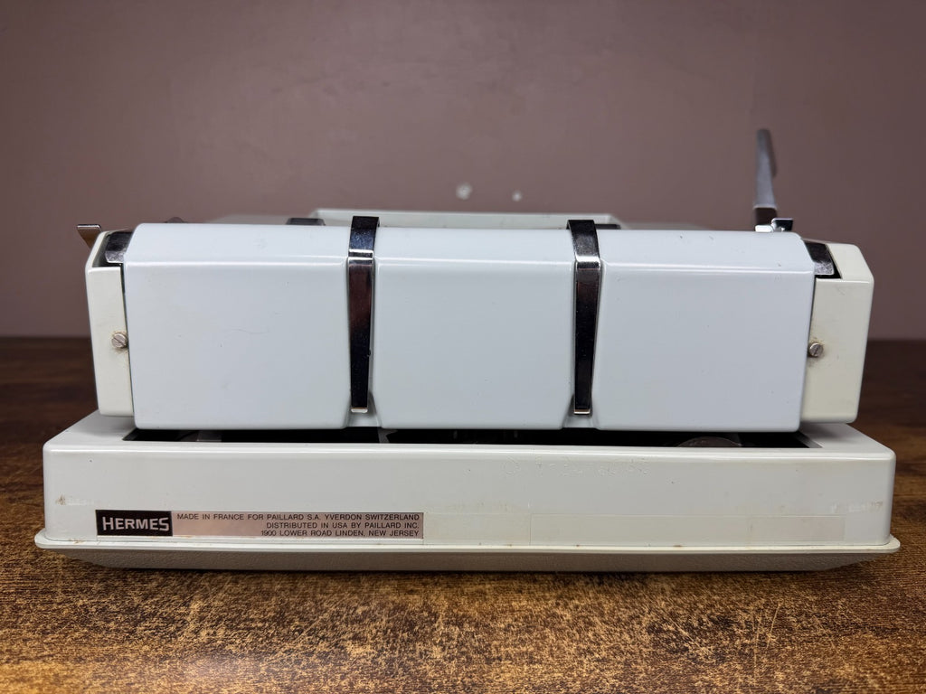 Excellent! Serviced 1972 Hermes 3000 3rd Gen Typewriter Techno Pica New Platen